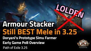 Armour Stacker Simulacrum Farmer PoB Overview - Path of Exile 3.25 Settlers of Kalguur