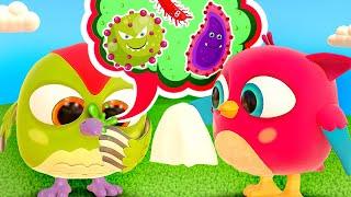 The Don't Pick Your Nose song for kids. Sing with Hop Hop! Baby songs & animation cartoons for kids