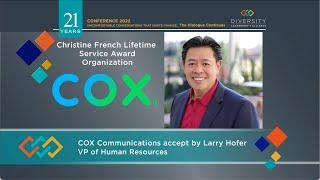 DLA 2022 Christine French Lifetime Service Award  -  Cox Communications