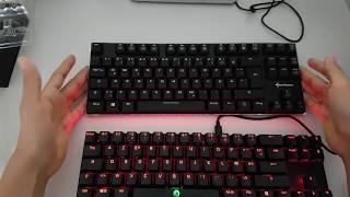 Vergleich von zwei top mechanishen Tastaturen: Sharkoon PureWriter TKL vs Drevo Calibur