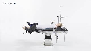 Maquet Otesus Patient Positioning - Dorsosacral position with leg holder & one hand operation