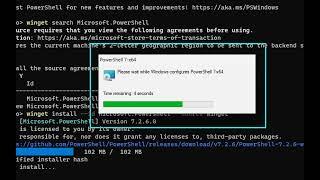 How to Install PowerShell 7 on Windows systems.