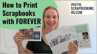 How to Print Digital Scrapbook Pages with Forever