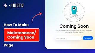 Make FREE Maintenance Mode or Coming Soon Page in WordPress | Nexter WP Theme