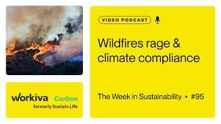 Wildfires rage & climate compliance // The Week in Sustainability