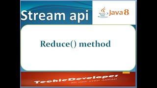 04. Reduce method in Stream Api