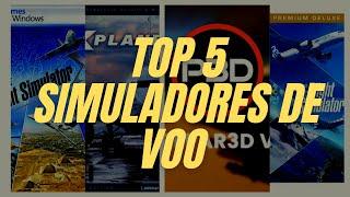 TOP 5 SIMULADORES DE AVIÃO (SIMULADORES DE VOO 2024)
