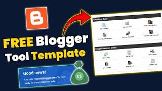 FREE - Blogger Tool Website Template / Tool Website Blogger Template / Tool Website Kaise Banaye