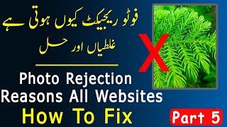 Why Shutterstock Rejected Photos Rejection Reasons | Approve Photo All Websites اردو | हिन्दी