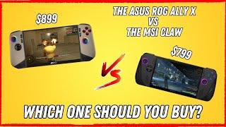 The MSI Claw 8 AI VS The Rog Ally X: Which one should you buy?