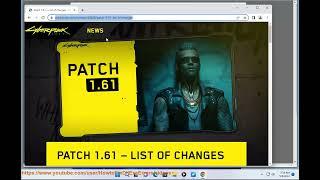 Cyberpunk 2077 Update 1.61 Patch Notes For November 8, 2022.