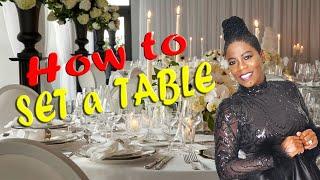 How to set the table I Dining Style I Dining Etiquette | Table Manners | Table Setting