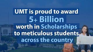 Fully Funded Scholarships by UMT For All Student