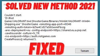 Fix Valorant Couldn't Start Error | Valorant not launching | Valorant not opening (EASY FIX 2021)