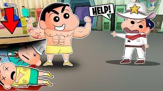 Undertaker Shinchan Hiding Dead Bodies In Super Sus  | Shinchan Playing Among Us 3D | Funny Game 