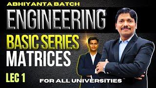 Engineering Maths: Matrices | Abhiyanta Batch: Engineering Basic Series | Dinesh Sir Engineering App