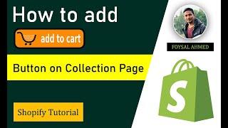 How To Add Add To Cart Button In Shopify Collection Page  No App