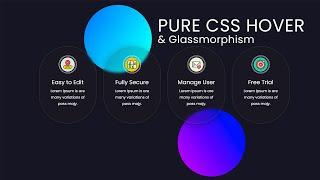 Pure CSS Hover and Glassmorphism animated Circle effect - CSS Hover Effects