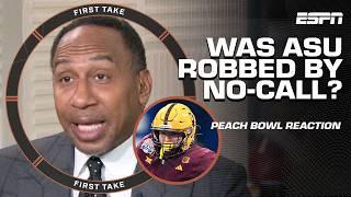 'THAT'S ON YOU' ️ - Stephen A. on if Arizona State was ROBBED by no-call in Peach Bowl | First Take