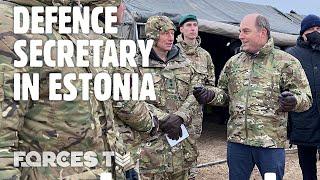 OP CABRIT: Defence Secretary Visits British Troops Deployed To Estonia | Forces TV