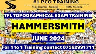 HAMMERSMITH BROADWAY TFL TOPOGRAPHICAL SKILLS ASSESSMENT/ JUNE 2024! TFL TOPOGRAPHICAL EXAM