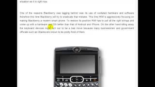 Blackberry-Can RIM compete with the big boys?