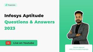 Infosys Aptitude Questions & Answers 2023