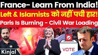 Viral Videos: Why Leftists & Islamists Are Burning France Down! French Elections | Kinjal Choudhary