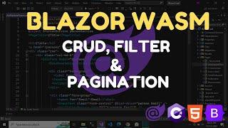 Blazor WebAssembly CRUD, filter & pagination with .dot net 7 web api