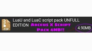 Script Pack Arceus X 4MB!? || ROBLOX