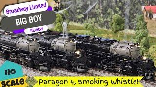 Broadway Limited HO Scale Big Boy Steam Locomotive: DC/DCC, Paragon 4 Sound & Smoking Whistle! BLI