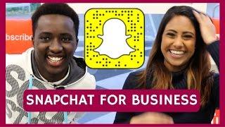 SNAPCHAT TIPS FOR BUSINESS FROM A 16 YEAR OLD | VEENA V