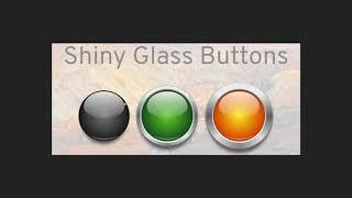 Shiny glass buttons with CSS variables