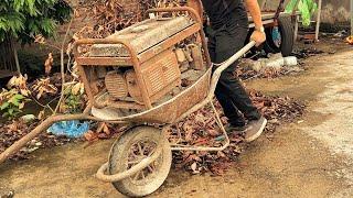 Genius Boy Restores Old Broken 220V Generator Engine For Great Old Man