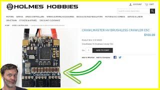 Rock Crawler Upgrade Is Now Live! ️ CrawlMaster HV Brushless ESC by Holmes Hobbies! ️