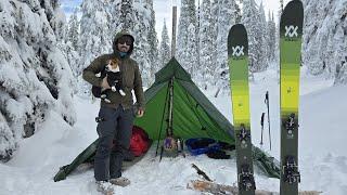 3 Days Skiing and Hot Tent Camping high above the Clouds