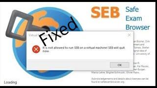 SEB (Safe Exam Browser) Virtual machine detected error fixed easy way Urdu/Hindi