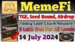  MemeFi Daily Combo Code Claim/MemeFi 14 July Secret Code/MemeFi new update/MemeFi News Today