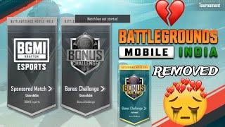 BGMI BONUS CHALLENGE REMOVED  BGMI BONUS CHALLENGE UNAVAILABLE 