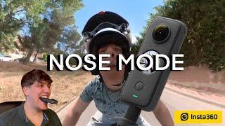 Como hacer Nose Mode con Insta 360 one X 2 Shot lab