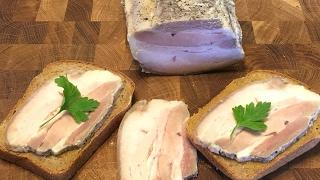 Вкуснейшая грудинка домашнего приготовления. Простой рецепт