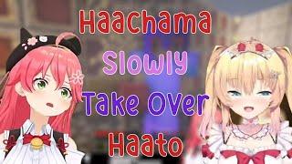 Haachama Slowly Take Over Akai Haato's Body when Dating Miko