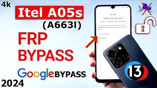 Itel A05s Frp Bypass 2024 Android 13 Without Pc  Itel A05s (A663L)Google Account Bypass Android 13