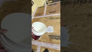 Liquid Rubber Deck on OSB Subfloor #diy #homebuild #decking