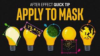 After Effects Quick Tip Apply to Mask Compositing Options