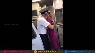 VIDEO pilot dan pramugari ketahuan ciuman di pesawat terbang