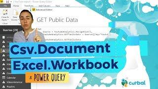 A cleaner, better and faster way to bulk import files in Power BI: Csv.Document and Excel.Worbook