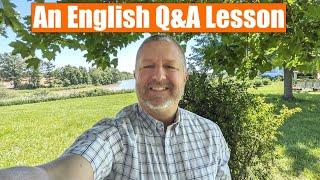 A Live English Lesson! Outdoors! Under a Tree! 