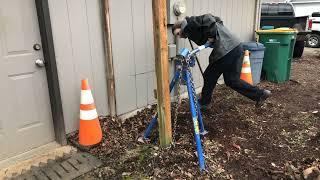 Homeowner uses NW Quik Pull to demo her fence!