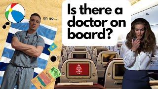 Junior Doctor Treats Patient at 36,000 ft! PLANE MEDICAL EMERGENCY!